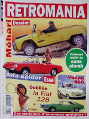 Vespa 400 dans le journal Retromania