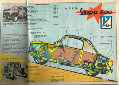 Intérieur brochure époque vespa