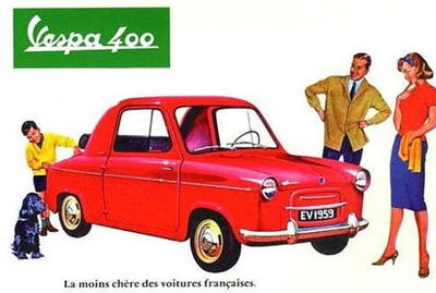 La moins chère des voitures la Vespa 400